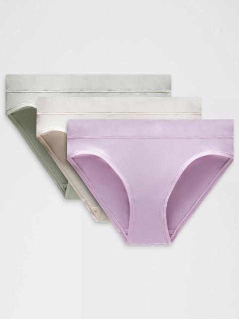 lululemon UnderEase Mid-Rise Bikini Underwear *3 Pack