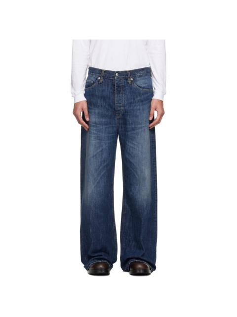 HOPE Blue Wide-Leg Skid Jeans