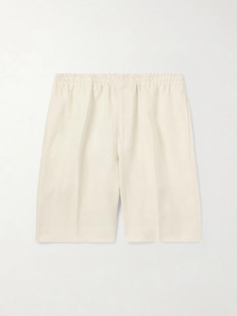 ZEGNA Straight-Leg Oasi Linen Shorts