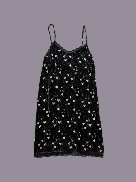 R13 LACE TRIMMED SLIP DRESS