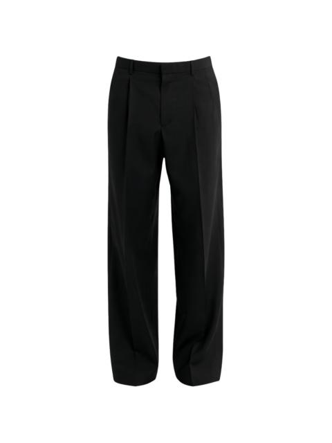 SUNFLOWER Wide pleated wool trousers