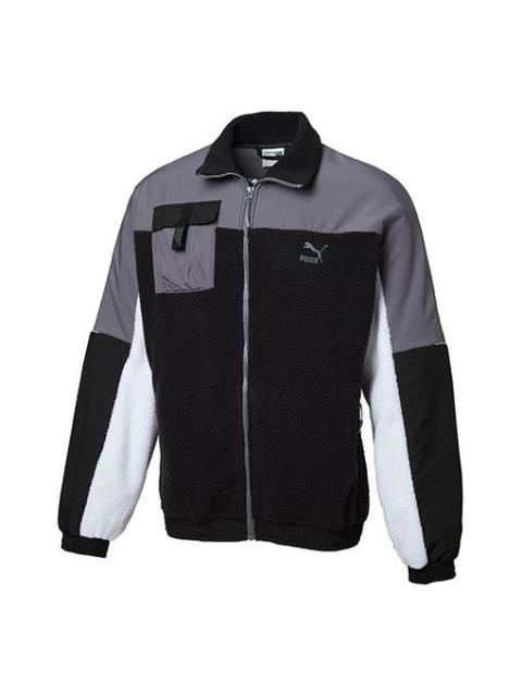 PUMA PUMA lapel Fleece Jacket Black 596731-01