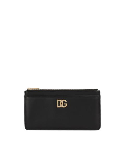 Dolce & Gabbana logo-plaque leather wallet