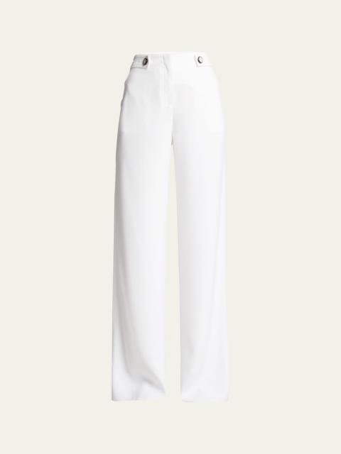 Cady Straight-Leg Trousers