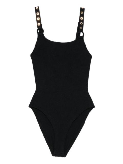 Hunza G Melody eyelet-detail swimsuit