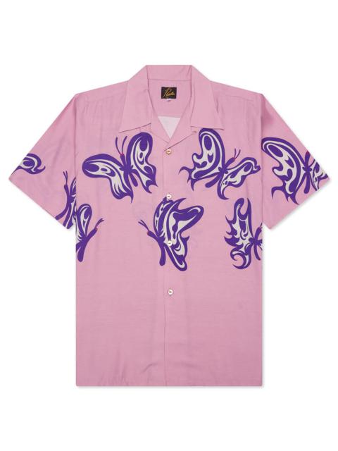 NEEDLES X KAE TANAKA KT PAPILLON S/S ONE-UP SHIRT - OLD ROSE