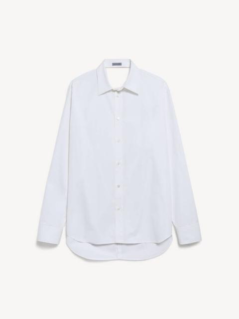 BALENCIAGA Women's Draped Back Shirt in White