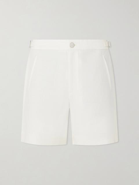 God’s True Cashmere Straight-Leg Linen-Twill Shorts