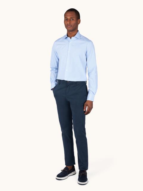 Paul & Shark SOFFIO COTTON SHIRT WITH DAMIER PATTERN