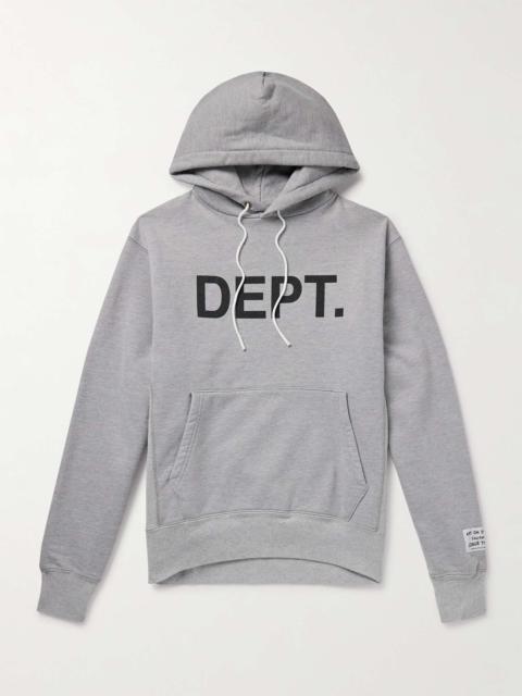 Logo-Print Cotton-Blend Jersey Hoodie