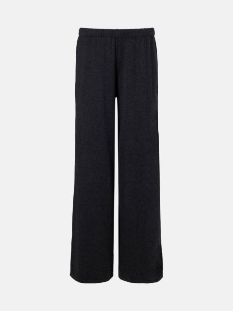 LISA YANG Aina cotton and cashmere wide-leg pants