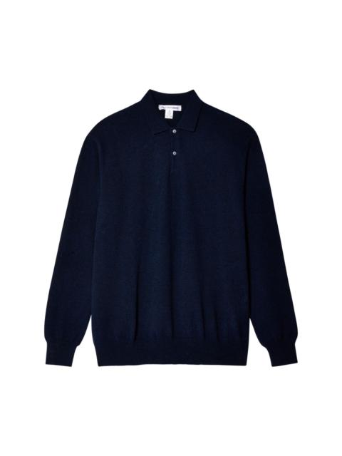 polo collar sweatshirt