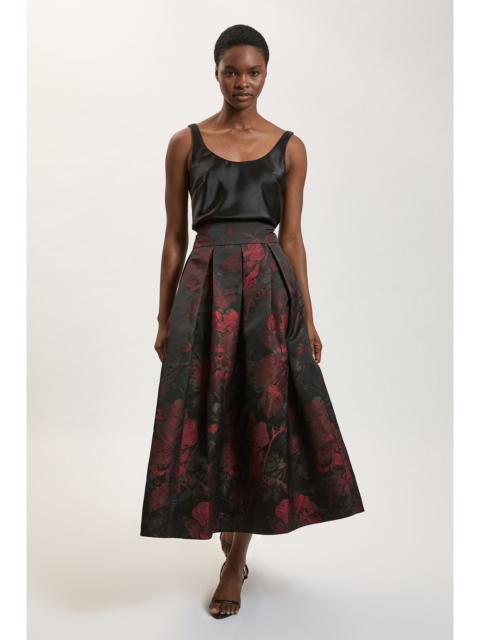 KAREN MILLEN Jacquard Side Pocket Full Skirt