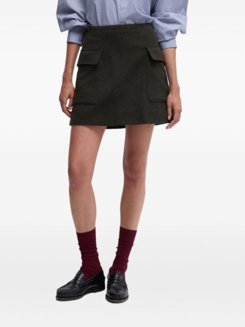 Aspesi flap-pocket mini skirt