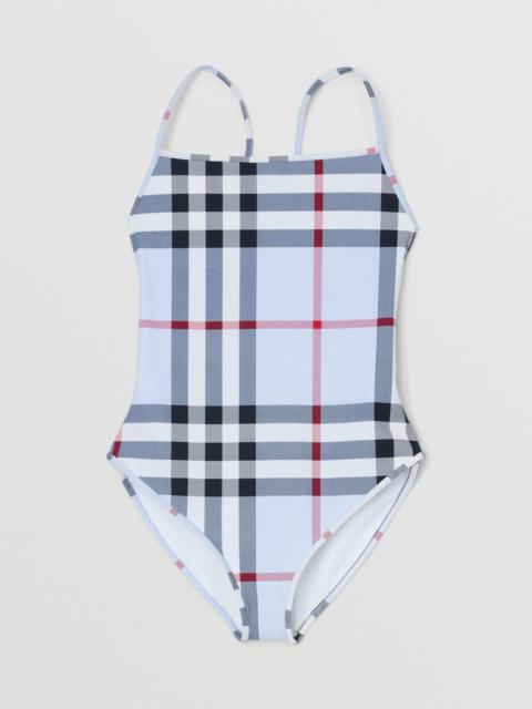 Burberry Check Stretch Nylon Swimsuit