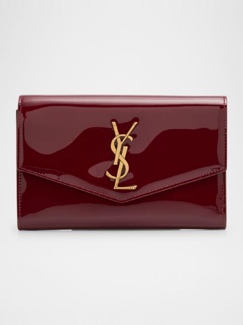 YSL Wallet on Chain in Patent Leather