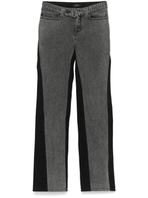 MUGLER bi-color straight leg jeans