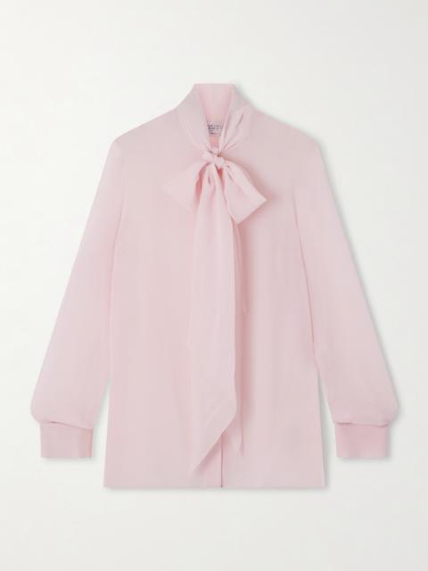 GABRIELA HEARST Shildon Pussy-bow Silk-georgette Blouse