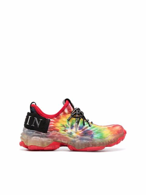 PHILIPP PLEIN Tie-dye Runner Hyper $hock sneakers