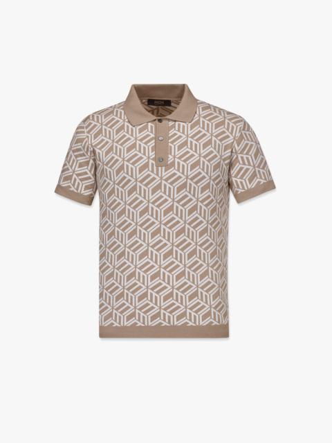 MCM Men’s Cubic Monogram Knit Polo