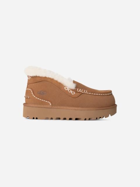 UGG ® Women's Ansley Parc Sheepskin Shoes in Chestnut