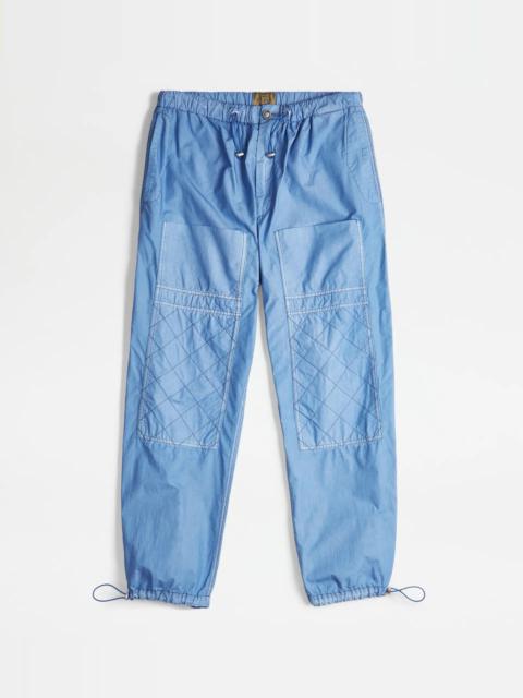 Tod's BAGGY TROUSERS - LIGHT BLUE