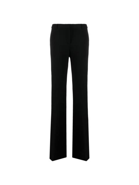 high-waist straight-leg tailored trousers