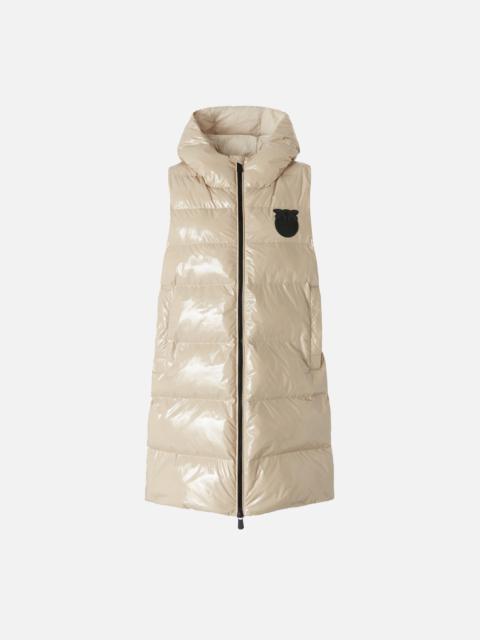 PINKO PADDED PUFFER GILET WITH HOOD