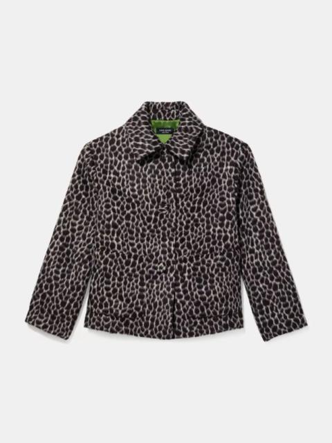kate spade Heritage Giraffe Cropped Wool Coat