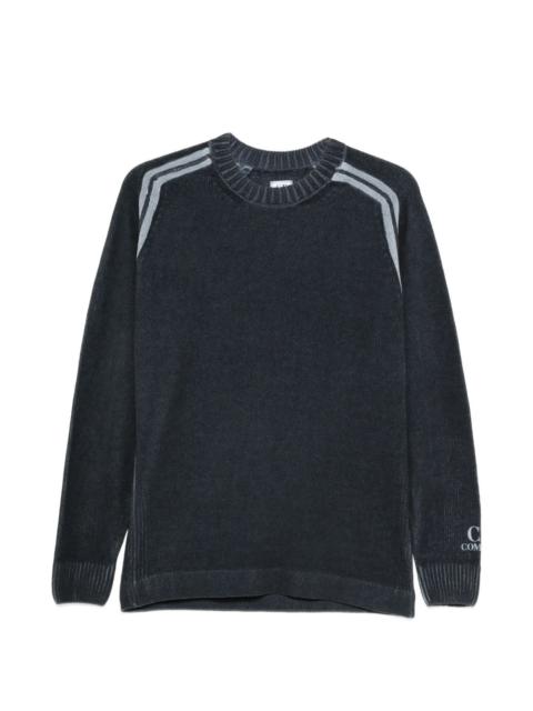 C.P. Company cotton chenille double dyed crewneck sweater