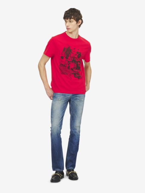 Alexander McQueen Fanzine Print T-shirt