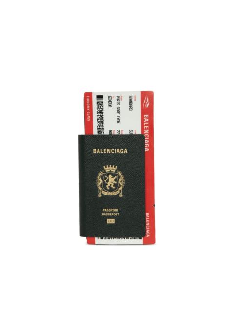 BALENCIAGA Passport leather wallet