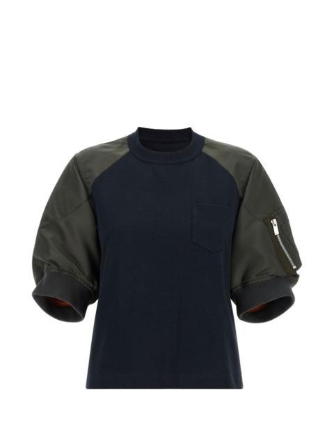 sacai raglan-sleeve T-shirt