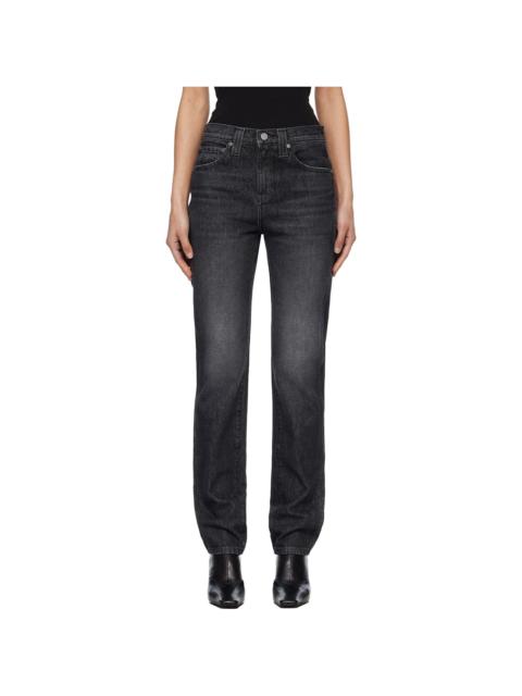 KHAITE Black Farley Jeans