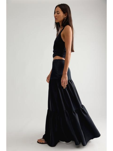 FREE PEOPLE Juliette Satin Maxi Skirt