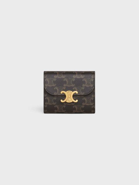 CELINE Small Wallet TRIOMPHE in Triomphe Canvas