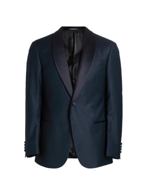 EMPORIO ARMANI Men's Dinner Virgin Wool Jacket - Teal