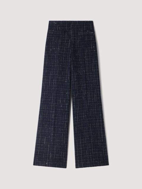 Sandro DECORATIVE TWEED TROUSERS