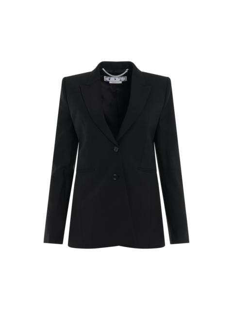 Corporate Single Breasted Jacket in Black/White