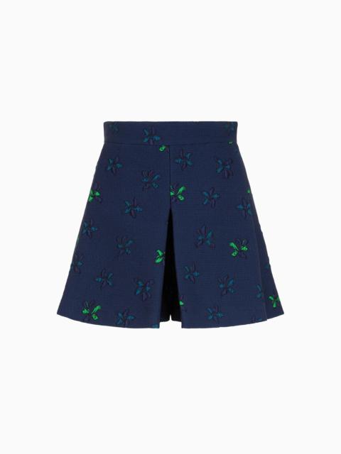 EMPORIO ARMANI Floral jacquard shorts