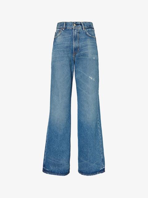 2022 wide-leg high-rise relaxed-fit jeans