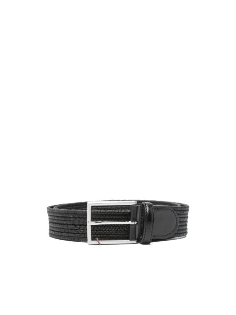 Canali woven leather belt