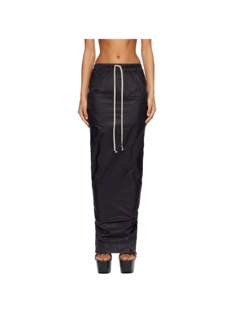 Rick Owens DRKSHDW Black Concordians Pull On Pillar Maxi Skirt