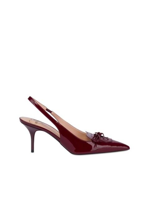 Moschino slingback bow-detail pumps