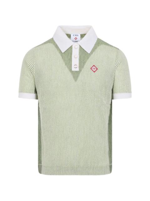 CASABLANCA striped polo shirt