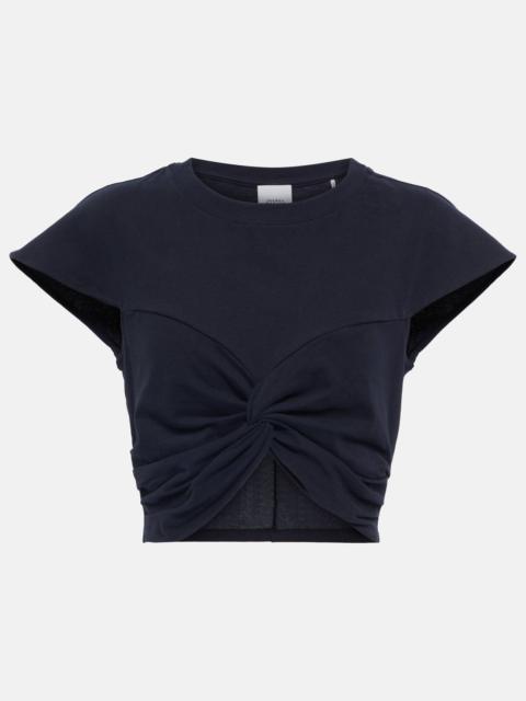 Zineae cotton jersey crop top