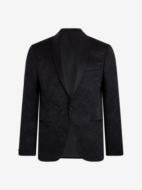 Roberto Cavalli Black Jacket with Python Pattern