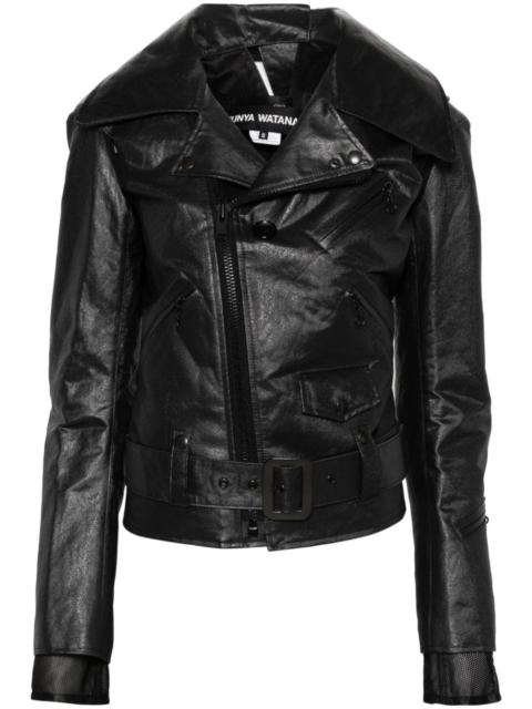 metallic biker jacquet