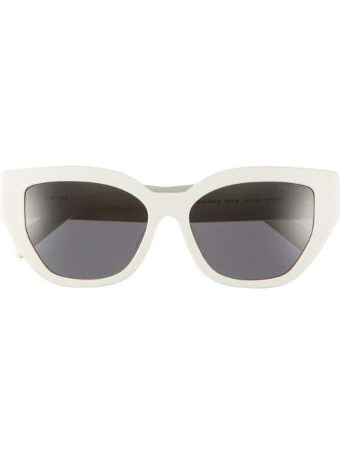 Prada 55mm Butterfly Sunglasses in Bone at Nordstrom