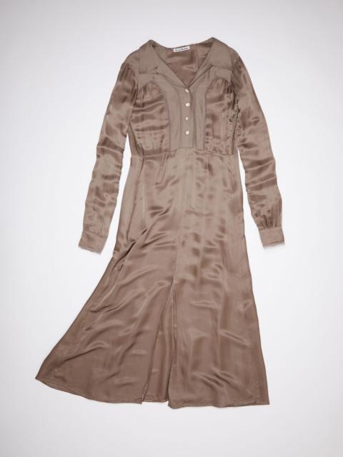 Long sleeve dress - Mink brown